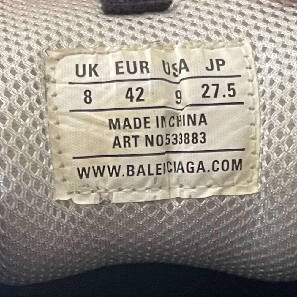BALENCIAGA Triple S Sneaker 'Blue Red' Size 9